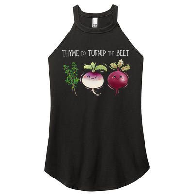 Thyme To Turnip The Beet Vegetable Women's Perfect Tri Rocker Tank