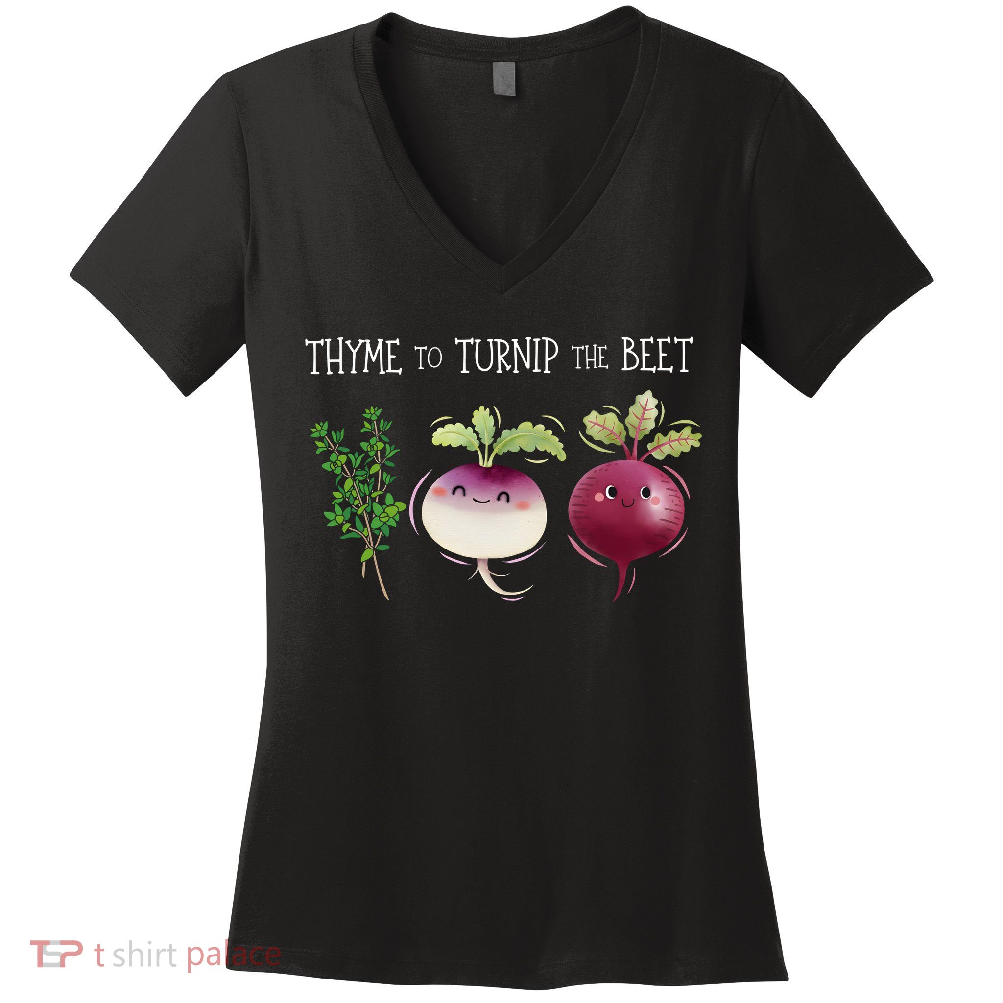 Thyme To Turnip The Beet Vegetable Women's V-Neck T-Shirt