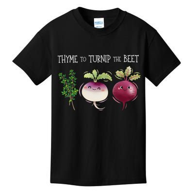 Thyme To Turnip The Beet Vegetable Kids T-Shirt