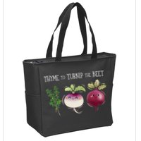Thyme To Turnip The Beet Vegetable Zip Tote Bag