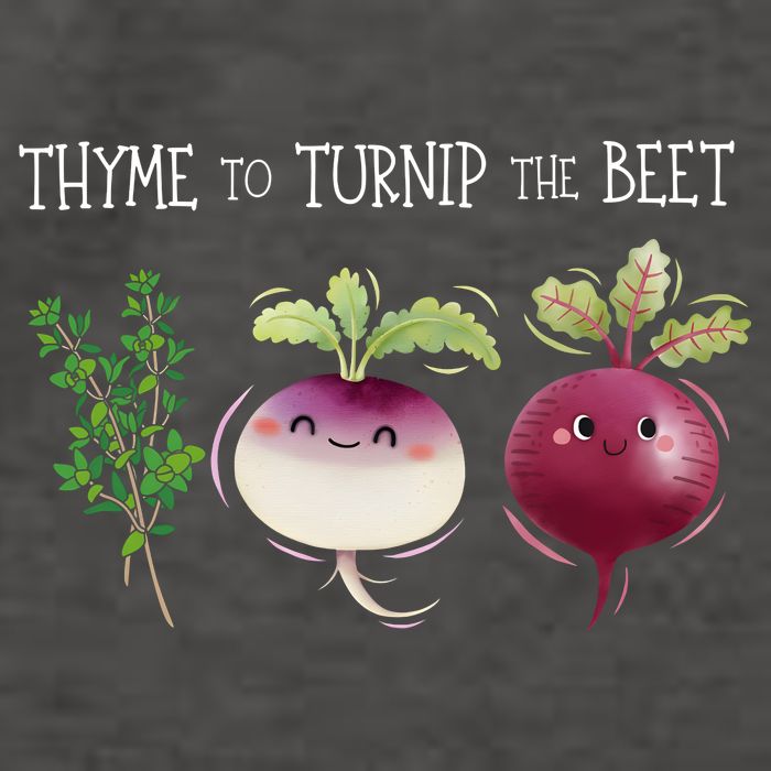 Thyme To Turnip The Beet Vegetable Vector Backpack