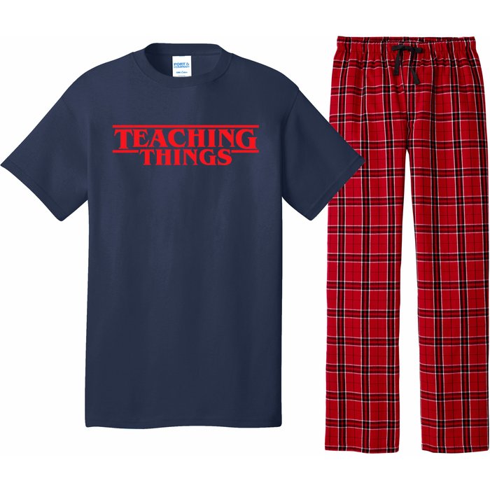 Teaching Things Trend Funny Back To School Teachers Students Pajama Set