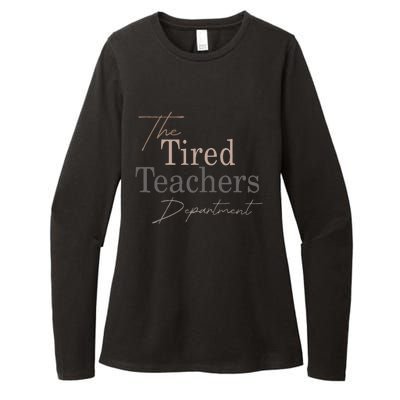 The Tired Teachers Department In My Teacher Era Teacher Life Womens CVC Long Sleeve Shirt