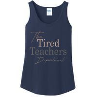 The Tired Teachers Department In My Teacher Era Teacher Life Ladies Essential Tank