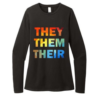 They Them Their Nb Pronoun Pride Womens CVC Long Sleeve Shirt