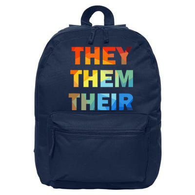 They Them Their Nb Pronoun Pride 16 in Basic Backpack