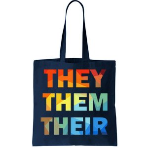 They Them Their Nb Pronoun Pride Tote Bag