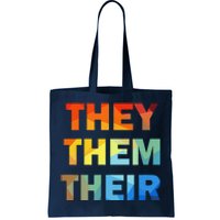 They Them Their Nb Pronoun Pride Tote Bag