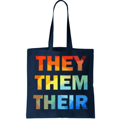 They Them Their Nb Pronoun Pride Tote Bag