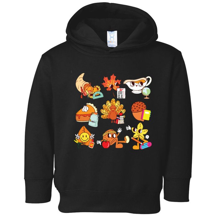 Teacher Thanksgiving Toddler Hoodie