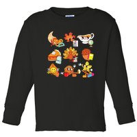 Teacher Thanksgiving Toddler Long Sleeve Shirt