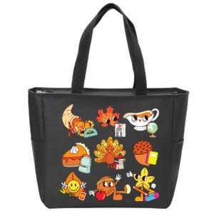 Teacher Thanksgiving Zip Tote Bag