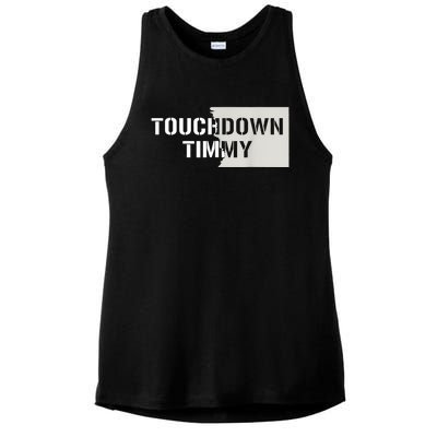 Touchdown Timmy Tim Walz Ladies PosiCharge Tri-Blend Wicking Tank