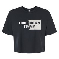 Touchdown Timmy Tim Walz Bella+Canvas Jersey Crop Tee