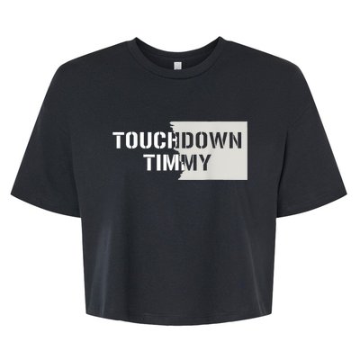 Touchdown Timmy Tim Walz Bella+Canvas Jersey Crop Tee