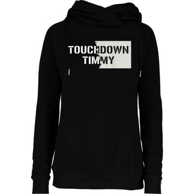 Touchdown Timmy Tim Walz Womens Funnel Neck Pullover Hood