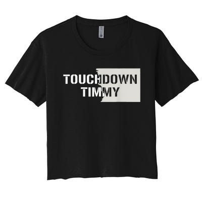 Touchdown Timmy Tim Walz Women's Crop Top Tee