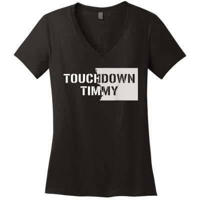 Touchdown Timmy Tim Walz Women's V-Neck T-Shirt