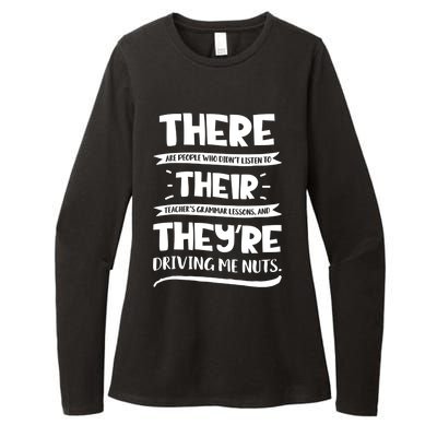 There Their They're Cool Gift English Grammar Funny Teacher Gift Womens CVC Long Sleeve Shirt