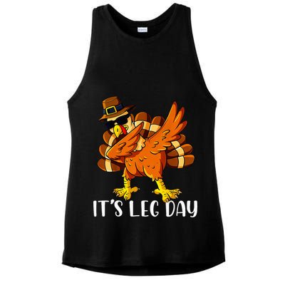 Thanksgiving Turkey Trot Fun Family Leg Day Workout Ladies PosiCharge Tri-Blend Wicking Tank