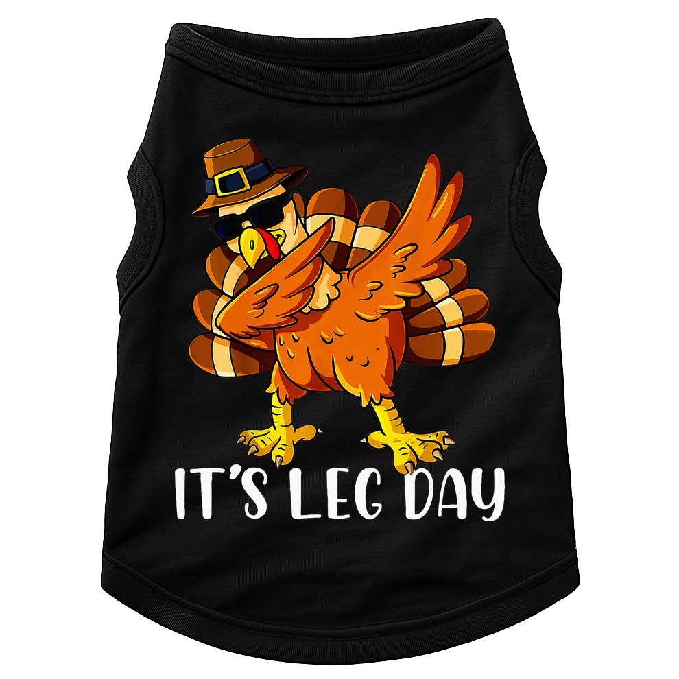 Thanksgiving Turkey Trot Fun Family Leg Day Workout Doggie Tank