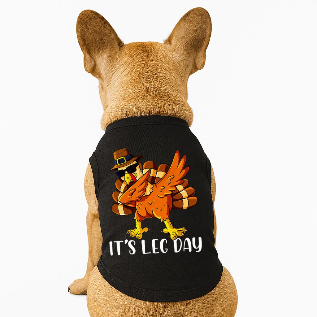 Thanksgiving Turkey Trot Fun Family Leg Day Workout Doggie Tank