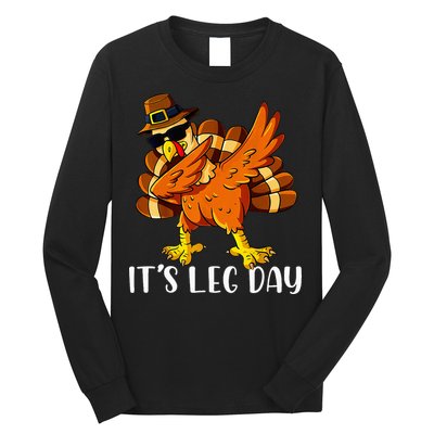 Thanksgiving Turkey Trot Fun Family Leg Day Workout Long Sleeve Shirt