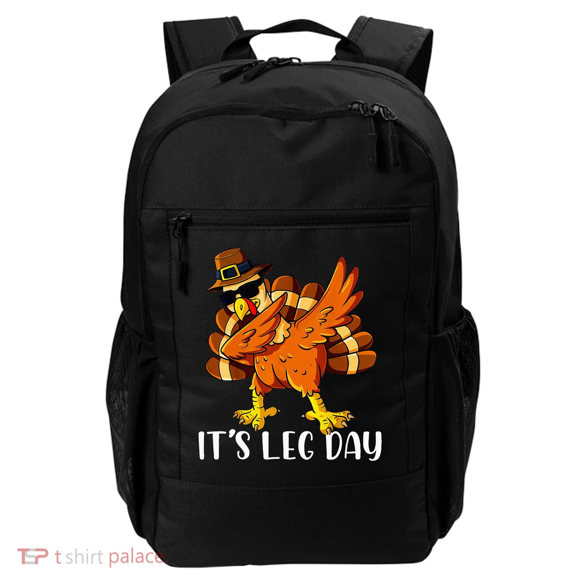 Thanksgiving Turkey Trot Fun Family Leg Day Workout Backpack