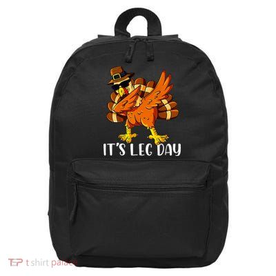 Thanksgiving Turkey Trot Fun Family Leg Day Workout 16 in Basic Backpack