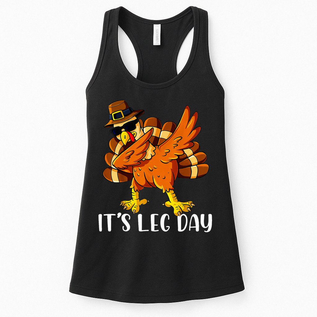 Thanksgiving Turkey Trot Fun Family Leg Day Workout Womens Tank Top