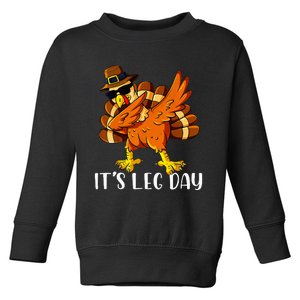 Thanksgiving Turkey Trot Fun Family Leg Day Workout Toddler Sweatshirt