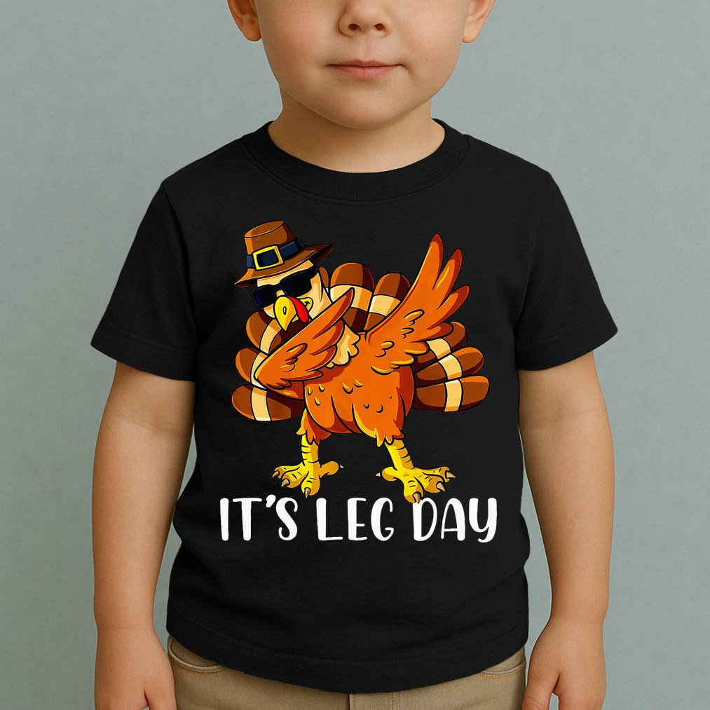Thanksgiving Turkey Trot Fun Family Leg Day Workout Toddler T-Shirt