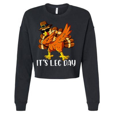 Thanksgiving Turkey Trot Fun Family Leg Day Workout Cropped Pullover Crew