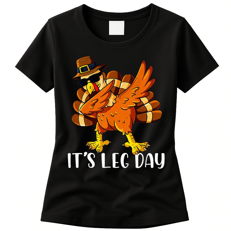 Thanksgiving Turkey Trot Fun Family Leg Day Workout Womens T-Shirt