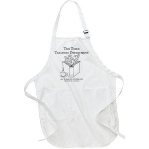 The Tired Teachers Department All Is Fair In Coffee Ttpd Full-Length Apron With Pockets