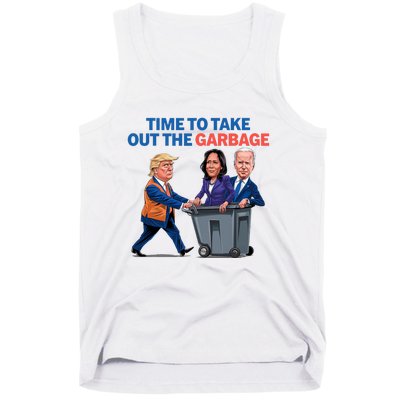 Time To Take Out The Garbage Funny Garbage For Trump 2024 Tank Top