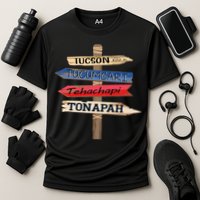 Tucson Tucumcari Tehachapi Tonapah Tourist Guideline Cooling Performance Crew T-Shirt