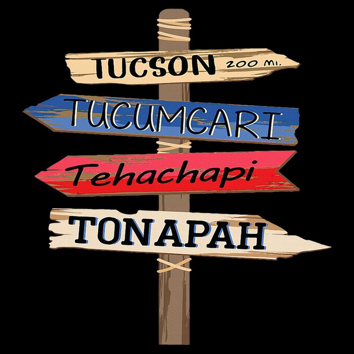 Tucson Tucumcari Tehachapi Tonapah Tourist Guideline Cooling Performance Crew T-Shirt