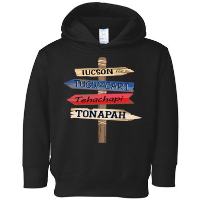 Tucson Tucumcari Tehachapi Tonapah Tourist Guideline Toddler Hoodie