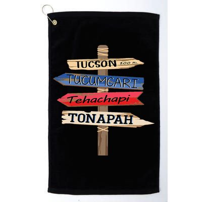 Tucson Tucumcari Tehachapi Tonapah Tourist Guideline Golf Towel