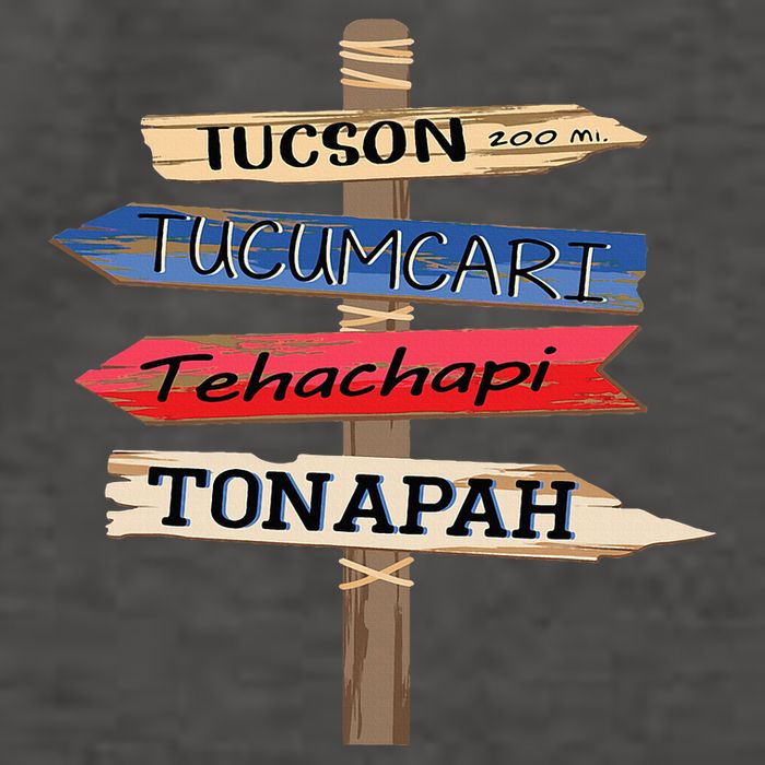 Tucson Tucumcari Tehachapi Tonapah Tourist Guideline Vector Backpack