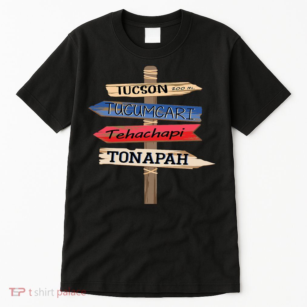 Tucson Tucumcari Tehachapi Tonapah Tourist Guideline Tall T-Shirt