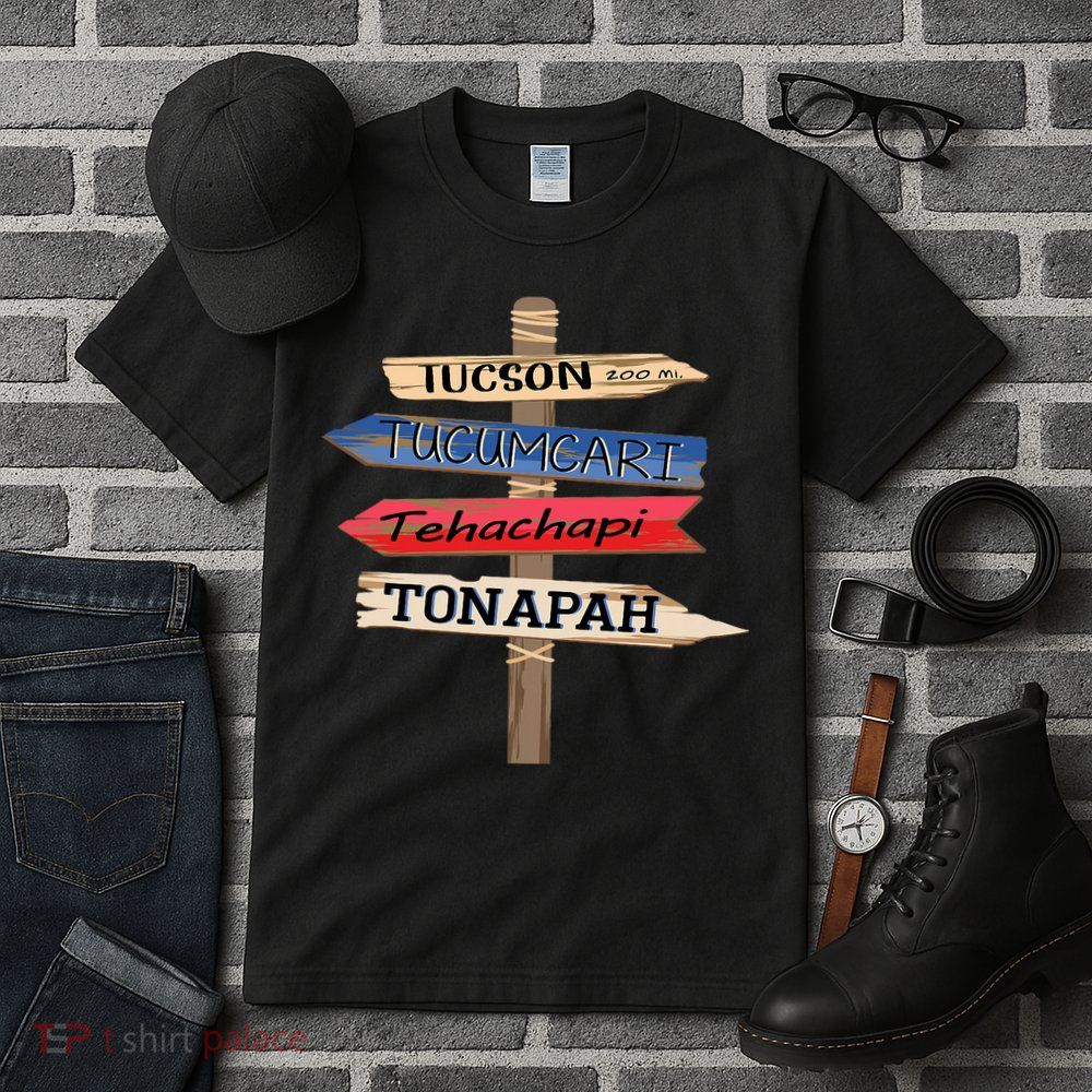 Tucson Tucumcari Tehachapi Tonapah Tourist Guideline Tall T-Shirt
