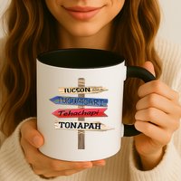 Tucson Tucumcari Tehachapi Tonapah Tourist Guideline Mug
