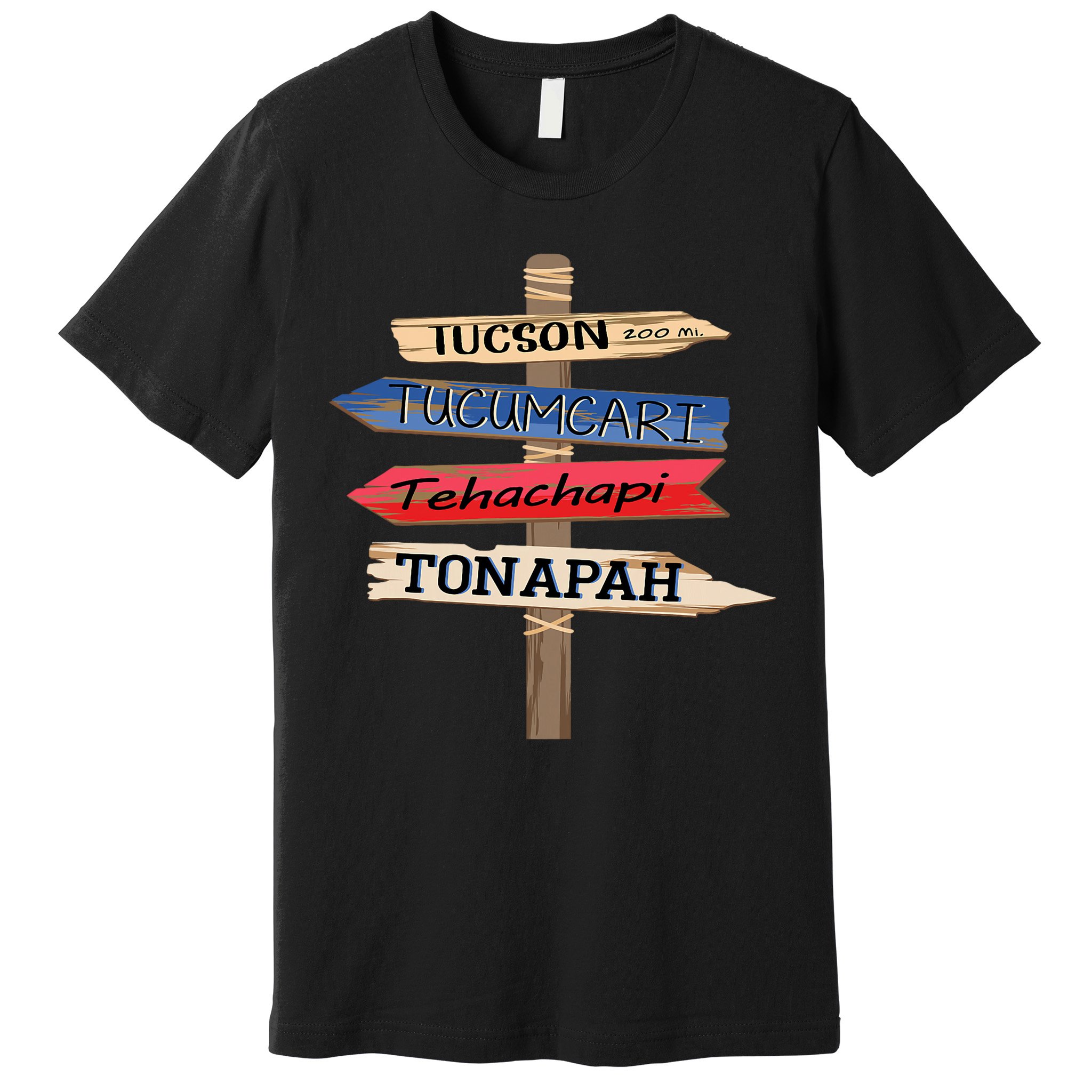 Tucson Tucumcari Tehachapi Tonapah Tourist Guideline Premium T-Shirt