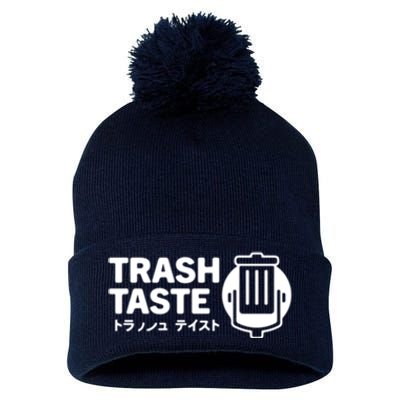 Trash Taste Pom Pom 12in Knit Beanie