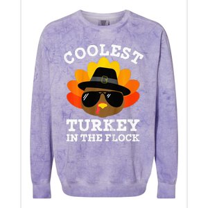 Thanksgiving Turkey The Ultimate Coolness Colorblast Crewneck Sweatshirt