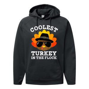 Thanksgiving Turkey The Ultimate Coolness Performance Fleece Hoodie