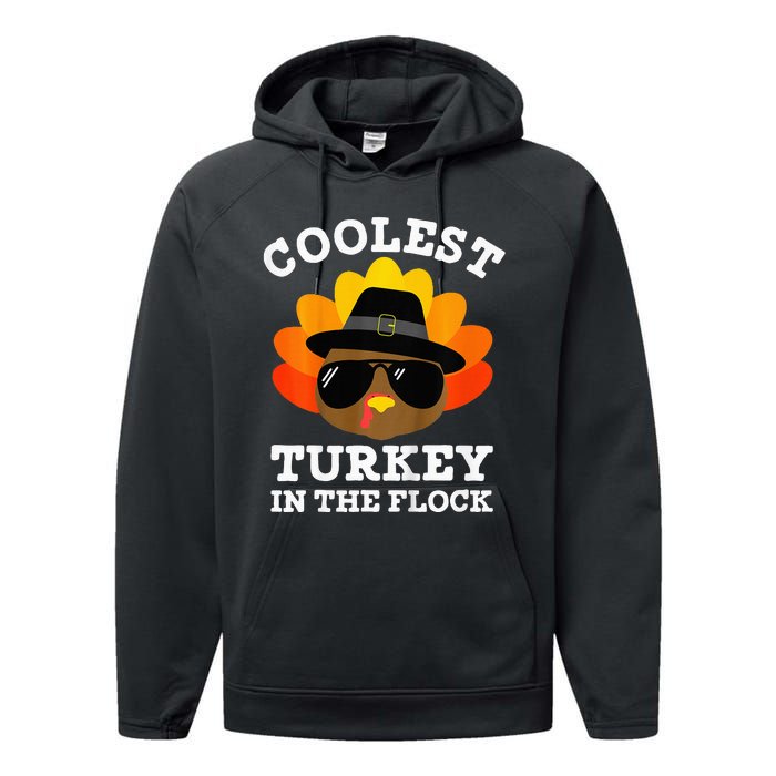 Thanksgiving Turkey The Ultimate Coolness Performance Fleece Hoodie