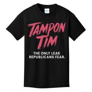 Tampontim Tampon Tim Funny KamalaS Vice President Tim Walz Kids T-Shirt